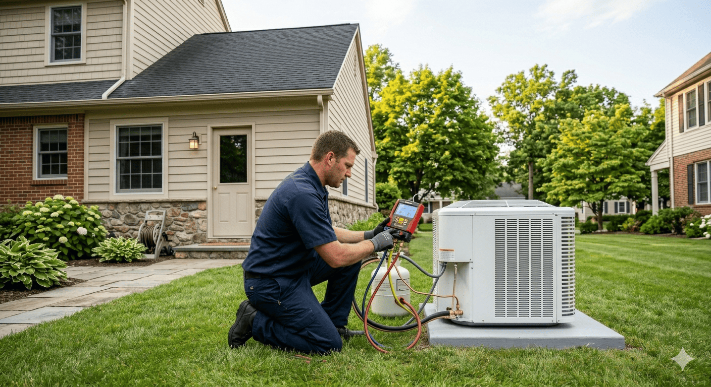 Emergency AC repair Pittsford NY MGM HVAC technician
